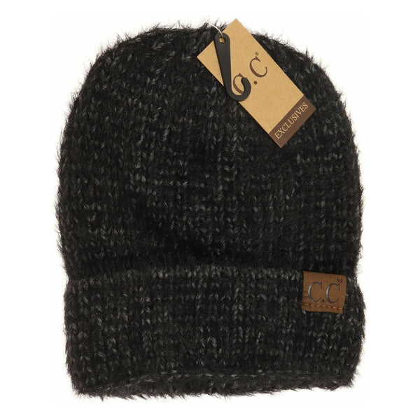 Fuzzy Two Tone Beanie