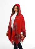 Holiday Plaid Hooded Wrap