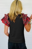 Holiday Plaid Top