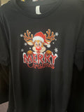 MERRY CHRISTMAS REINDEER GRAPHIC