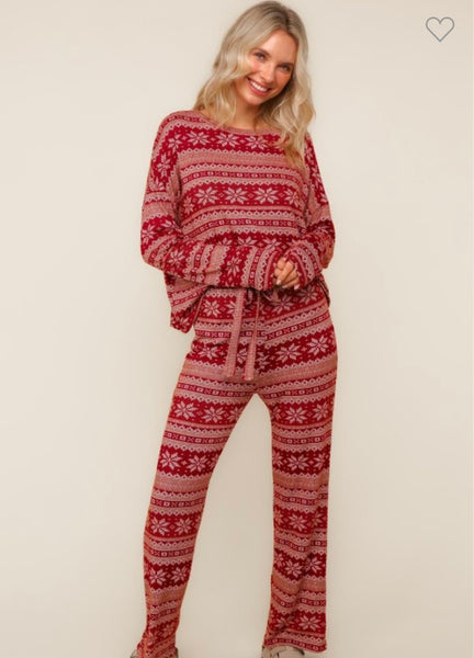 Nordic Snowflake Lounge Set