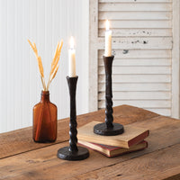 Twisted Taper Candle Holder - set of 2