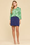 Navy Skort Skirt