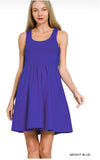 KNIT & WOVEN DRESS WITH POCKET