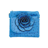 Floral Ostrich Crossbody Bag
