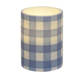 Blue Gingham Timer Pillar