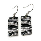 Pewter Earrings Color Enamel