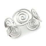 Cuff Bracelet - Spiral Ovals