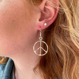 Earrings Peace Sign