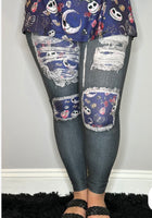 Skelly Denim Leggings