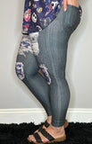 Skelly Denim Leggings