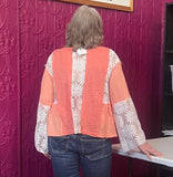 CORAL DAISEY POL TOP