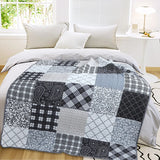 Grey Patch Throw