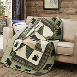 Bear Star Throw
