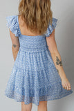 Blue Floral Dress