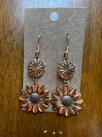 Sunflower Dangle Earrings