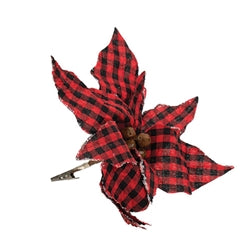 Buffalo Plaid Poinsetta