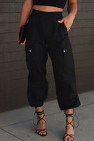 BLACK CARGO PANTS