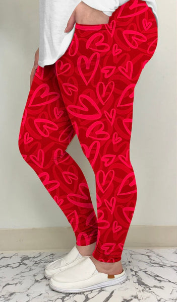 Red Heart Leggings