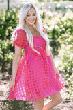 Pink Weave Dress