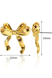 Bow Earrings Gold