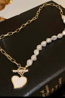 Heart/Pearl Necklace