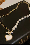 Heart/Pearl Necklace