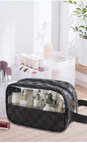Checkered Make Up Bag