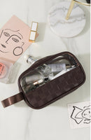 Checkered Make Up Bag