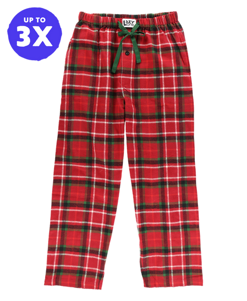 christmas plaid flannel pantsi