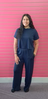 Izzy Navy Pant Set