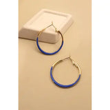 Doublesided Epoxy Hoop Earrings