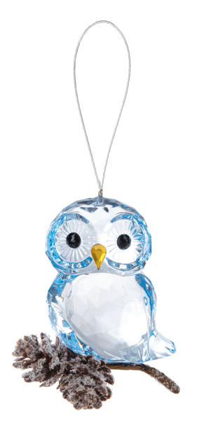 Winter Pinecone Owl Ornament