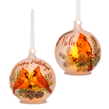 LED Cardinal Ornaments