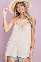 SHINE BRIGHT LACE CAMI