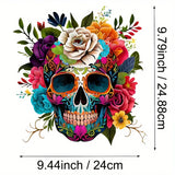 FLOWER SKULL TRANSFER