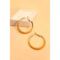 Doublesided Epoxy Hoop Earrings
