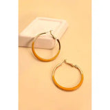 Doublesided Epoxy Hoop Earrings