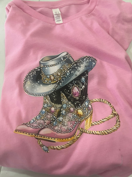 Cowboy Boots/Hat Tee