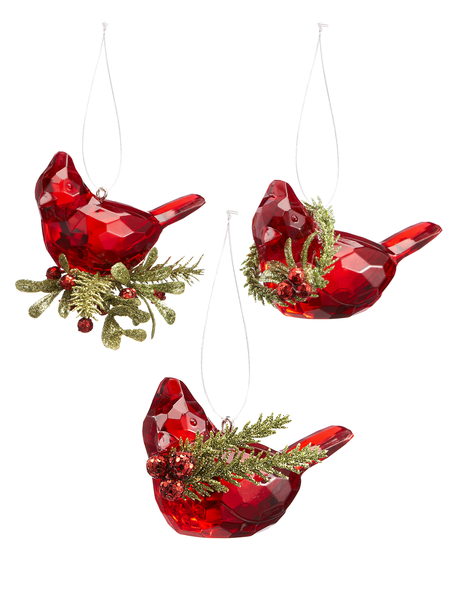 Teeny Cardinal Ornaments