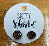 Earring Druzy Stud 10mm