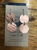 SILVER CREEK COPPER EARRINGS MEDIUM SIZED