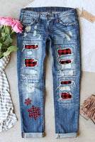 Plaid Snowflake Jean