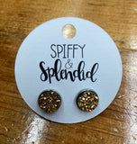 Earring Druzy Stud 10mm