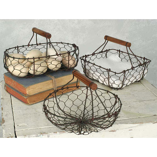 CHICKEN WIRE BASKET