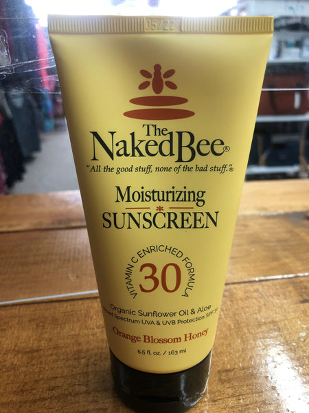 NAKED BEE 5.5OZ  MOISTURIZING SUNSCREEN ORANGE BLOSSOM