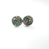 Earring Druzy Stud 10mm