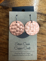 SILVER CREEK COPPER EARRINGS MEDIUM SIZED