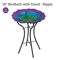 18" Birdbath with Stand