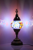 Turkish Moroccan Mosaic Glass Lamp